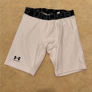 Under Armour Fitted Shorts White Size Boys Large